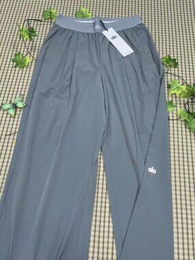 🧿Alo Yoga Suit Up Trouser Steel Grey Regular(30-inch)Tailored Look